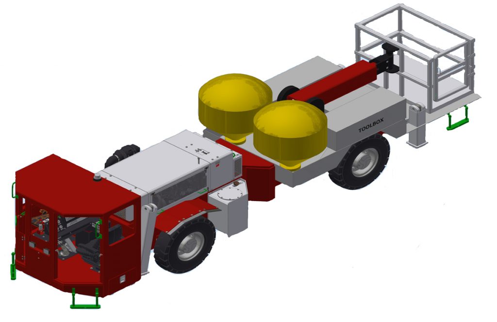 Anfo Loader Narrow Vein