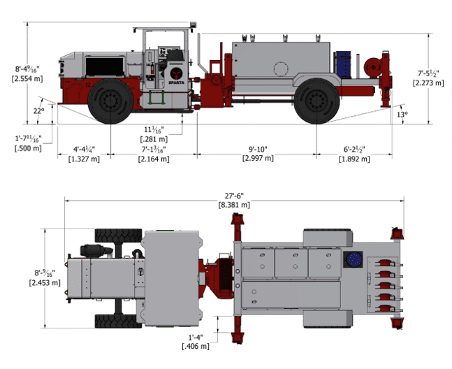 Underground Flat Deck Dimensions