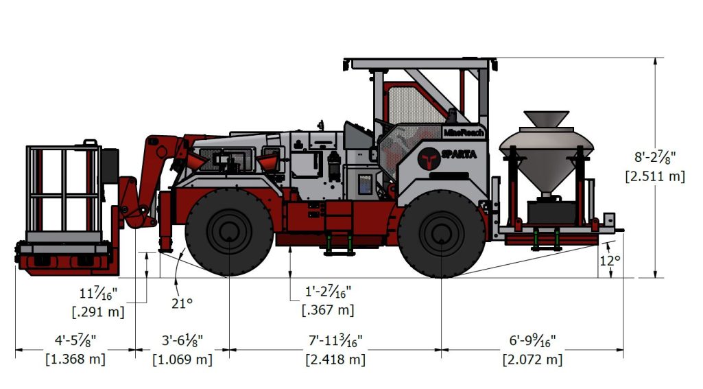 AL2 MineReach Cimpact Underground Utility Vehicle