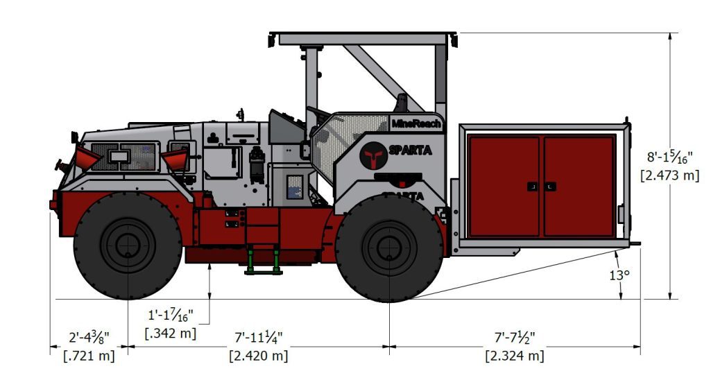 MEC 3 MineReach Cimpact Underground Utility Vehicle