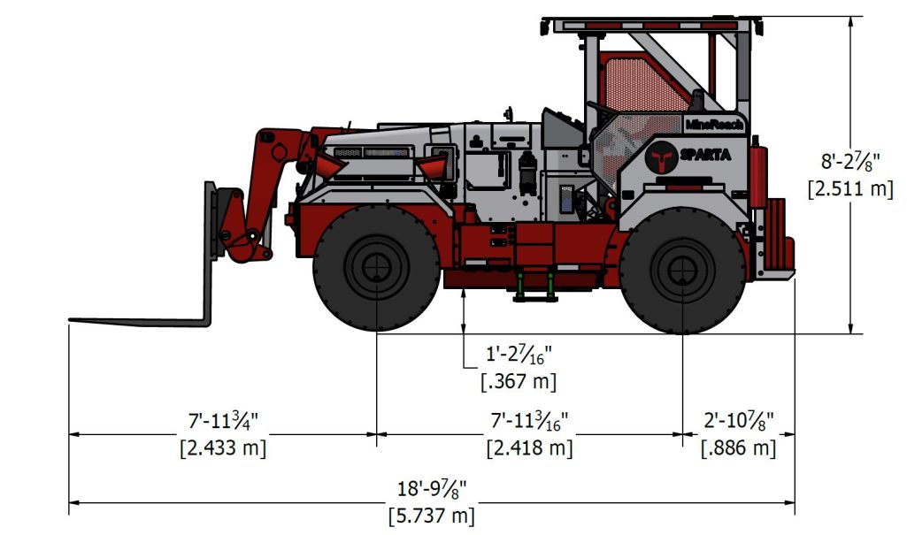 MR-WA 3 MineReach Cimpact Underground Utility Vehicle