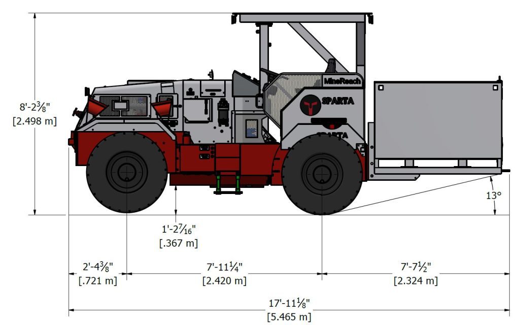PC3 MineReach Cimpact Underground Utility Vehicle