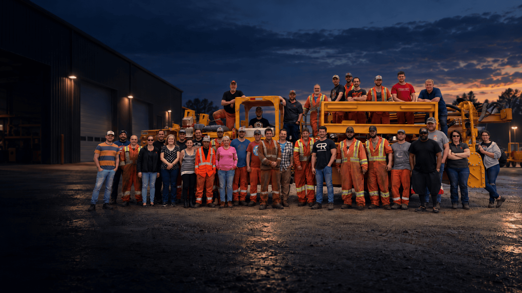 Twilight Industrial Crew Portrait
